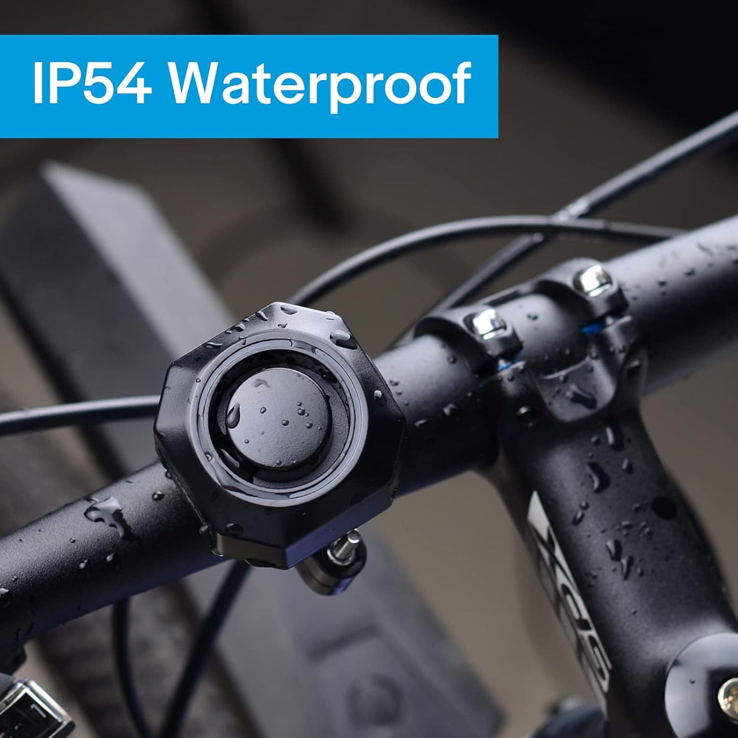 Fahrrad Alarmanlage mit USB Wiederaufladbar, Fahrrad Alarm mit Halterung, 110dB Einbrecher Vibration Motorrad Alarm Sicherheitssystem Wasserdicht Fahrrad Mobilität Roller Alarm